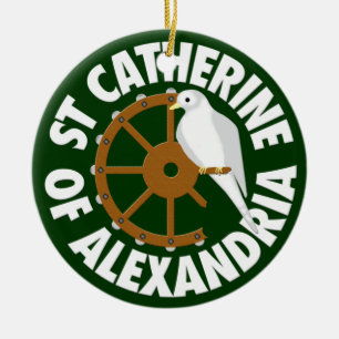 Saint Catherine of Alexandria Ceramic Ornament