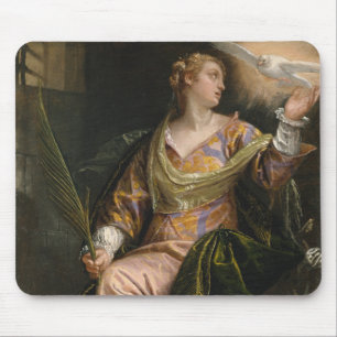 Saint Catherine of Alexandria in Prison Mouse Pad