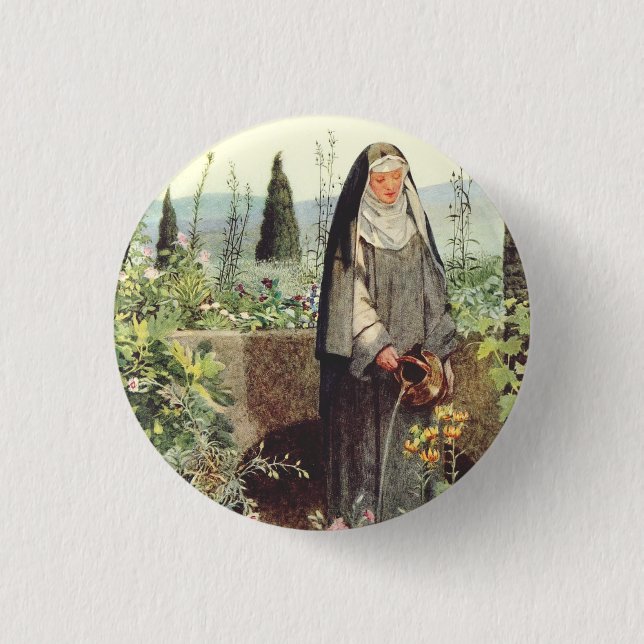 Saint Catherine of Siena 3 Cm Round Badge (Front)