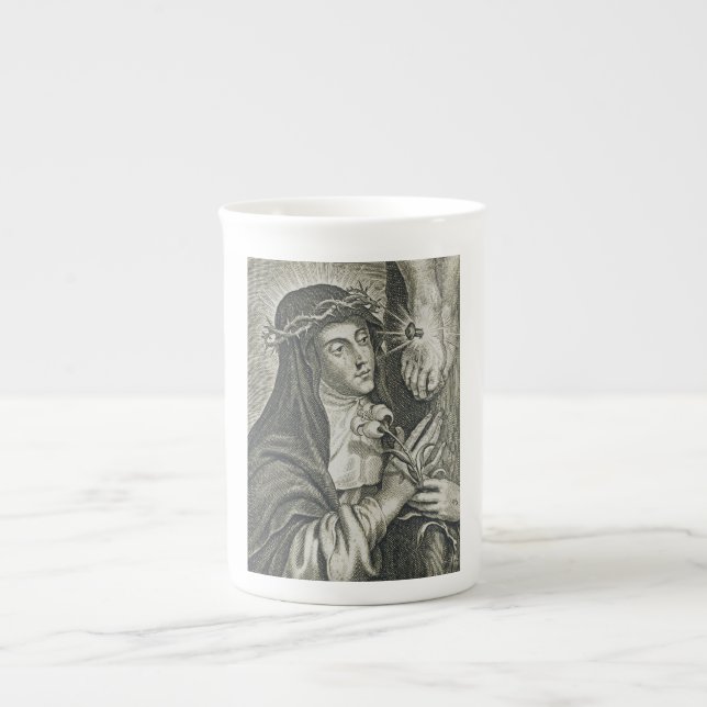 Saint Catherine of Siena Bone China Mug (Front)