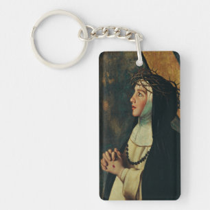 Saint Catherine of Siena by Juan Bautista Maino Key Ring