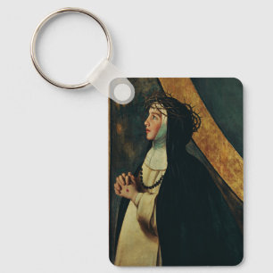 Saint Catherine of Siena by Juan Bautista Maino Key Ring