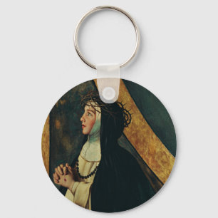 Saint Catherine of Siena by Juan Bautista Maino Key Ring