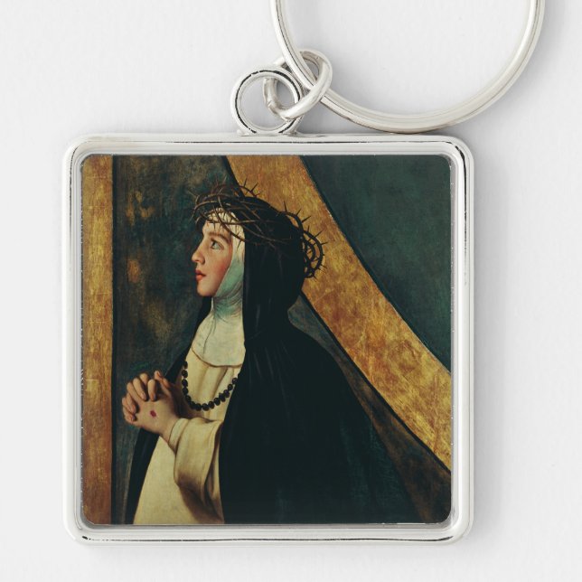 Saint Catherine of Siena by Juan Bautista Maino Key Ring (Front)
