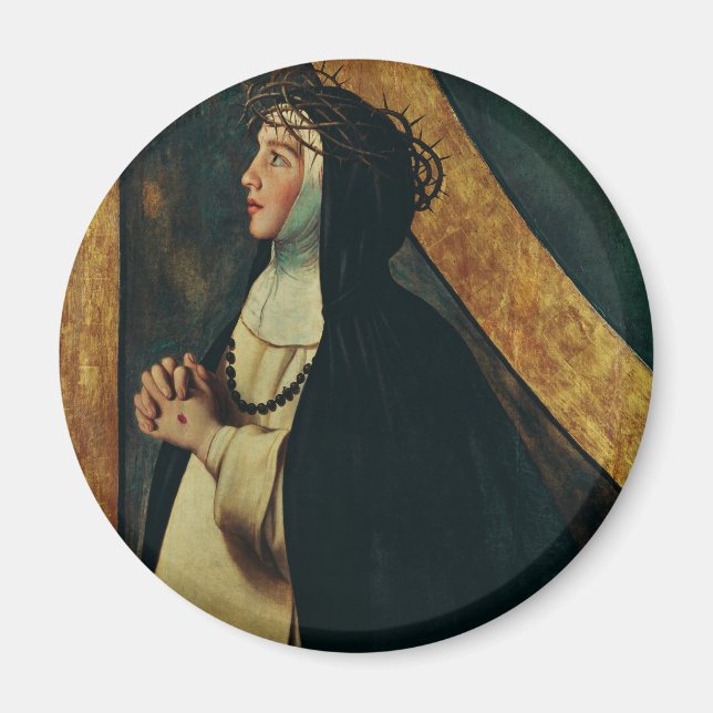 Saint Catherine of Siena by Juan Bautista Maino  Magnet (Front)