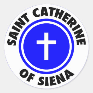 Saint Catherine of Siena Classic Round Sticker