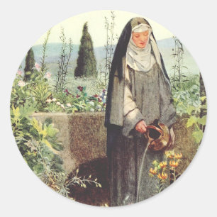 Saint Catherine of Siena Classic Round Sticker