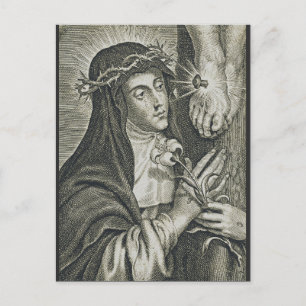 Saint Catherine of Siena Holiday Postcard