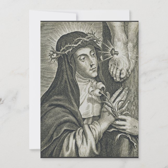 Saint Catherine of Siena Invitation (Front)