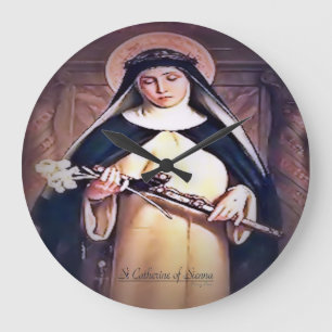Saint Catherine of Siena Large Clock
