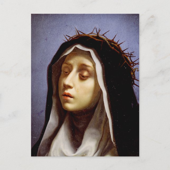Saint Catherine of Siena Postcard (Front)