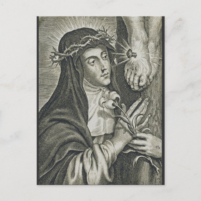 Saint Catherine of Siena Postcard (Front)
