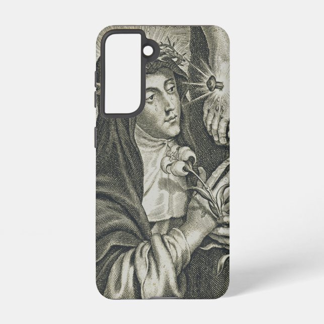 Saint Catherine of Siena Samsung Galaxy S21 Case (Back)