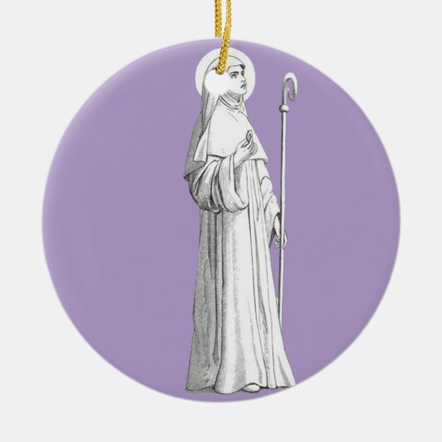 Saint Catherine of Siena Virgin Ceramic Ornament (Front)