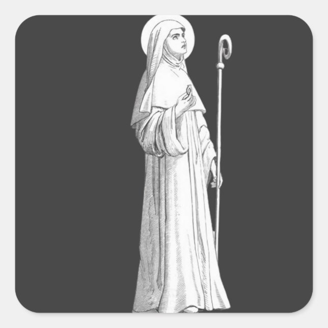 Saint Catherine of Siena Virgin Square Sticker (Front)