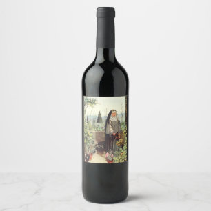 Saint Catherine of Siena Wine Label