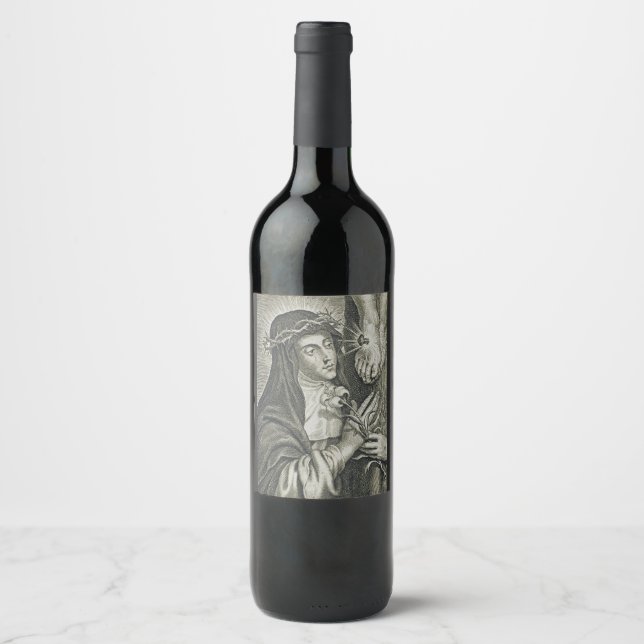 Saint Catherine of Siena Wine Label (Front)