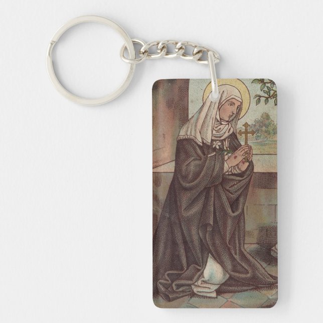 Saint Catherine of Sienna Key Ring (Front)