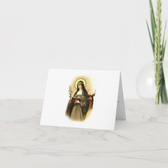 Saint Catherine of Sweden-Saint of Miscarriages Card (Front)