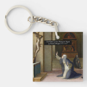Saint Catherine Receiving the Stigmata  Key Ring