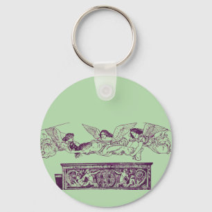 Saint Catherine’s Body Carried by the Angels Key Ring