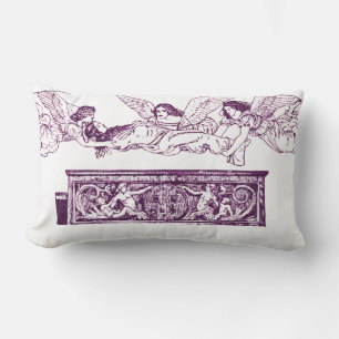 Saint Catherine’s Body Carried by the Angels Lumbar Cushion