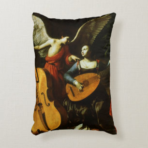 Saint Cecilia and the Angel by Carlo Saraceni Decorative Cushion