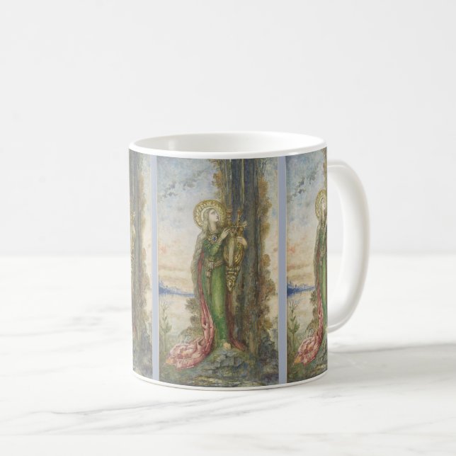 Saint Cecilia By Gustav Moreau Coffee Mug (Front Right)