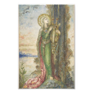 Saint Cecilia By Gustav Moreau Photo Print