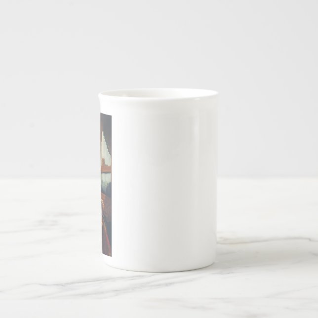 Saint Cecilia by Simon Vouet Bone China Mug (Front)