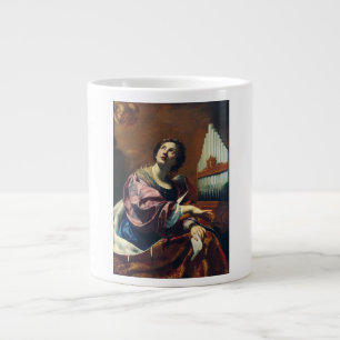 Saint Cecilia by Simon Vouet Large Coffee Mug