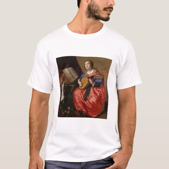 Saint Cecilia (oil on canvas) T-Shirt (Front)