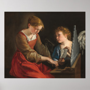 Saint Cecilia - Orazio Gentileschi Fine Art Poster
