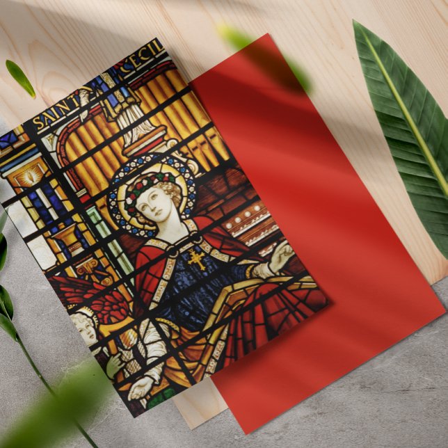 Saint Cecilia Patron Saint  Music Scrapbook Paper (Creator Uploaded)