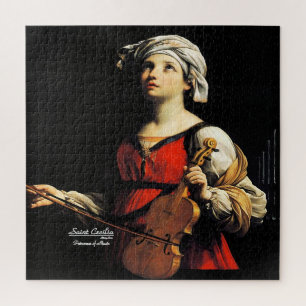 Saint Cecilia Patroness of Music Jigsaw Puzzle