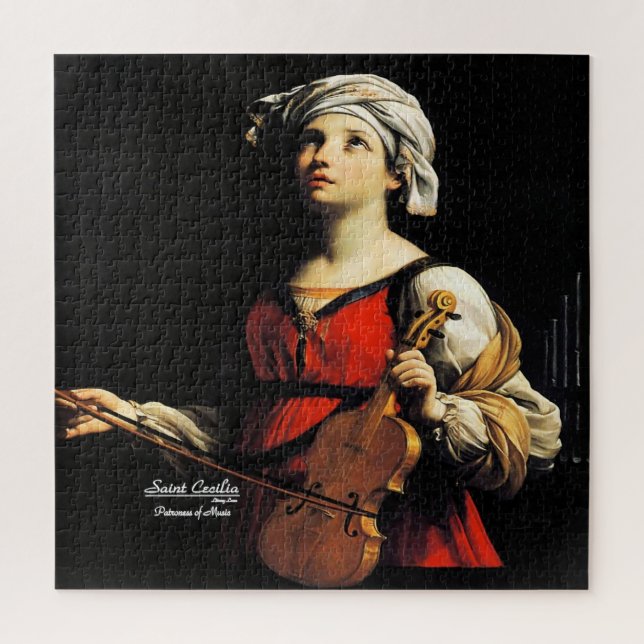 Saint Cecilia Patroness of Music Jigsaw Puzzle (Vertical)
