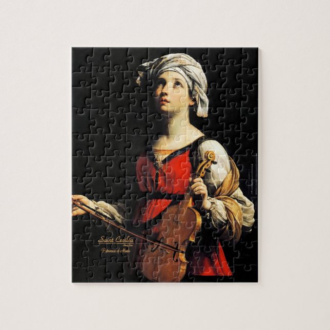Saint Cecilia Patroness of Music Jigsaw Puzzle (Vertical)