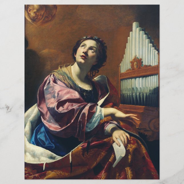 Saint Cecilia Premium "Heavenly Concert" Art Print Flyer (Front)