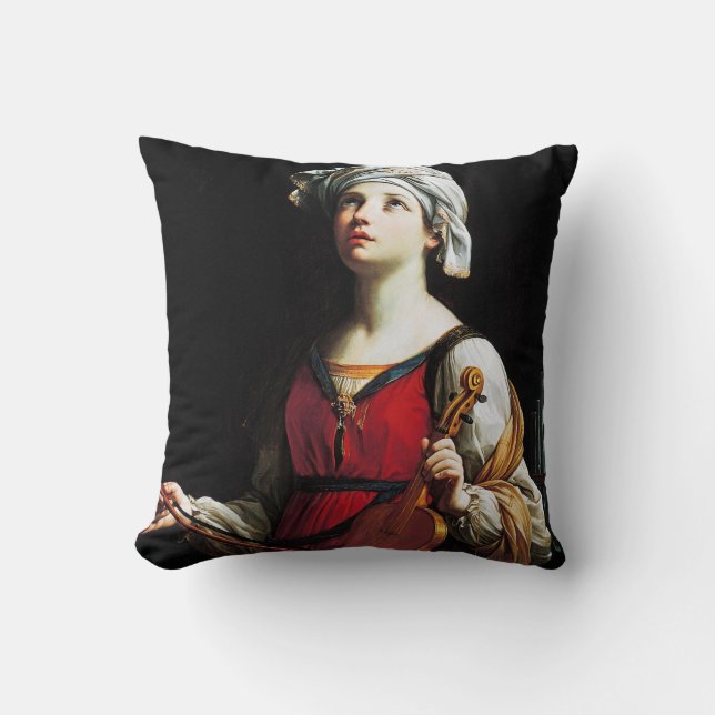 Saint Cecilia (St. Cecilia), Guido Reni Cushion (Front)