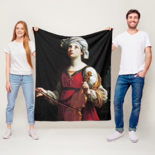 Saint Cecilia (St. Cecilia), Guido Reni Fleece Blanket