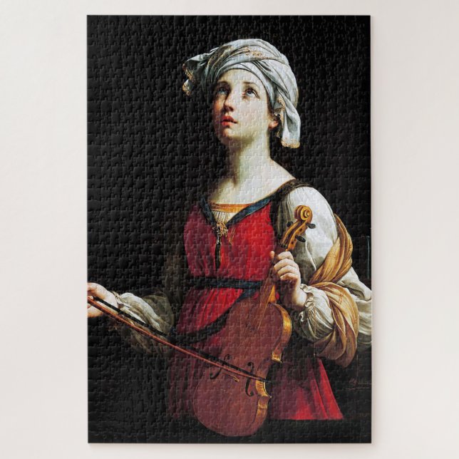 Saint Cecilia (St. Cecilia), Guido Reni Jigsaw Puzzle (Vertical)