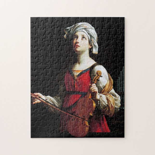 Saint Cecilia (St. Cecilia), Guido Reni Jigsaw Puzzle (Vertical)