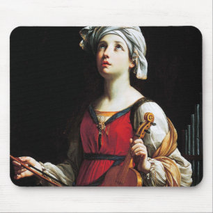 Saint Cecilia (St. Cecilia), Guido Reni Mouse Pad