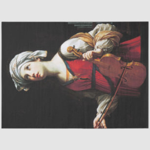 Saint Cecilia (St. Cecilia), Guido Reni Tissue Paper
