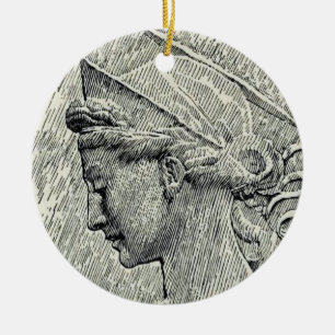 Saint Cecilia Virgin and martyr Ceramic Ornament