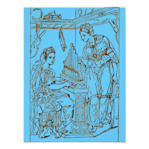 Saint Cecilia with Saint Catherine of Alexandria Photo Print