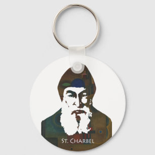 Saint Charbel Key Ring
