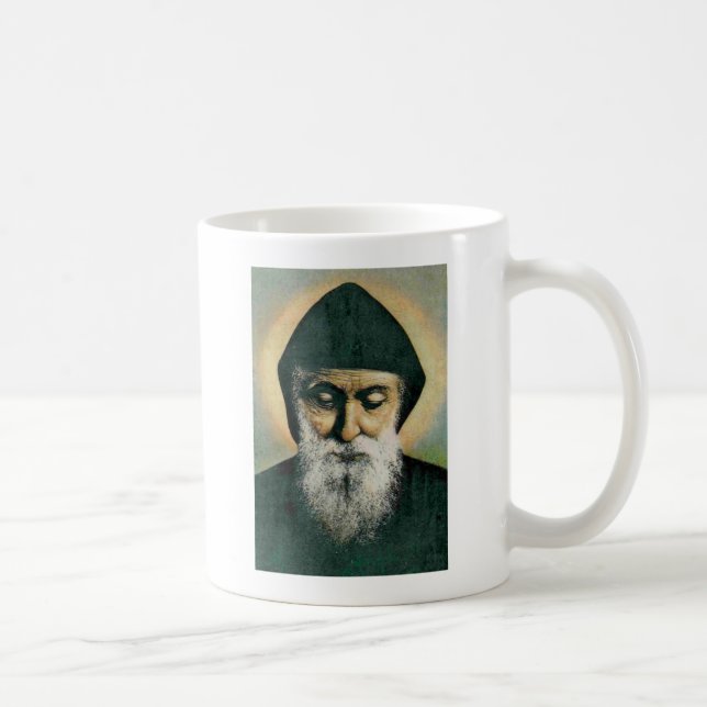 Saint Charbel Portrait Coffee Mug (Right)