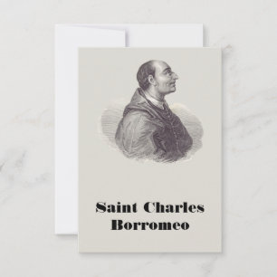 Saint Charles Borromeo The Bread of Life Holy Card