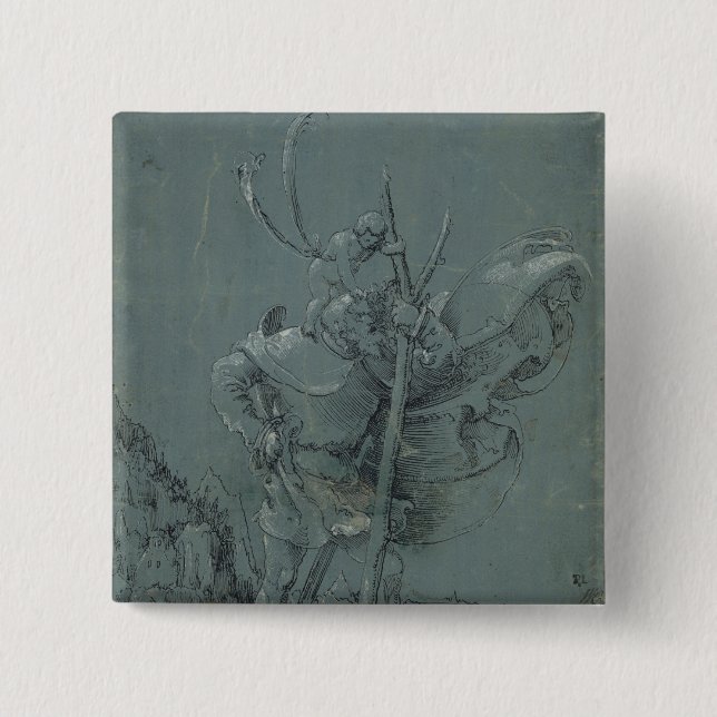 Saint Christopher, 1510 15 Cm Square Badge (Front)